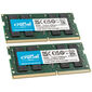 Crucial DDR4-3200 RAM, CL22, SO-DIMM - 64 GB Dual-Kit