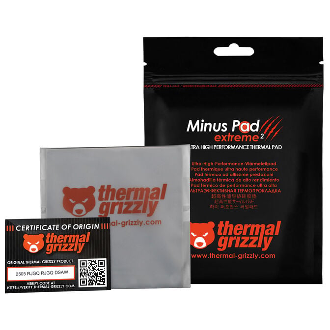 Thermal Grizzly Minus Pad Extreme 2 W&auml;rmeleitpad - 100 &times; 100 &times; 1,5 mm image number 5
