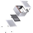 Jonsbo NV10 PC case, mini case, ITX - silver image number null