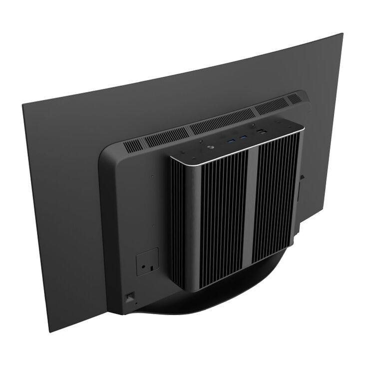 Akasa Euler CTX PC case, Fanless Mini-Case, Thin Mini-ITX - black image number 1