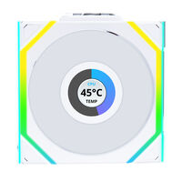 Lian Li UNI FAN SL Wireless LCD Fan, ARGB, PWM - Reverse Blade, 120 mm, white