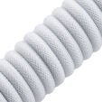 CableMod Classic Coiled Keyboard Cable USB-C zu USB Typ A, Glacier White - 150cm image number null