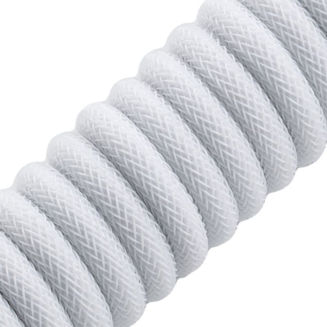 CableMod Classic Coiled Keyboard Cable USB-C zu USB Typ A, Glacier White - 150cm image number 1