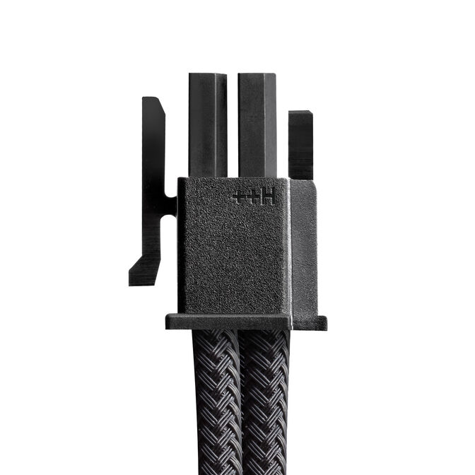 CableMod Universal Pro ModMesh 16-Pin zu 16-Pin-Kabel, 90&deg; Anschluss, Sleeved, StealthSense - carbon, 60 cm, Var. A image number 2