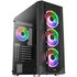 Aerocool Prism ARGB Mid Tower, Tempered Glass - Black image number null