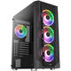 Aerocool Prism ARGB Mid Tower, Tempered Glass - Black