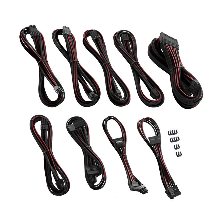 CableMod C-Series PRO ModMesh Cable Kit für Corsair AXi/HXi/RM (Yellow Label) - schwarz/blutrot image number 1