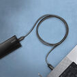 AXAGON BUCM4X-CM10AB USB-C zu USB-C Kabel, USB4 Gen 3&times;2, 1 m, PD 240W, 8K HD, ALU, geflochten - schw image number null