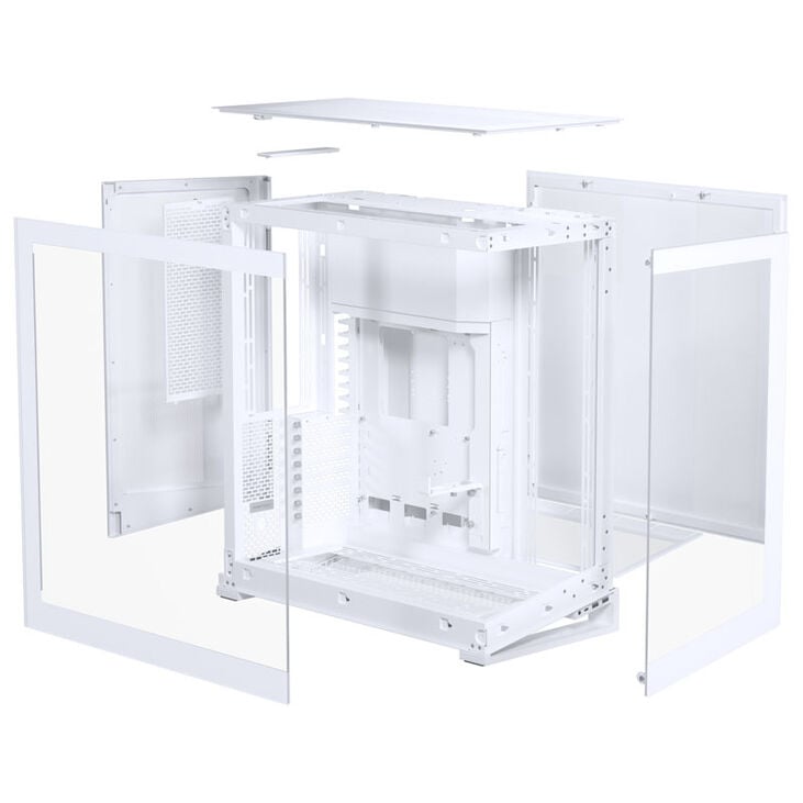 PHANTEKS NV Series NV9 E-ATX case, Tempered Glass, ARGB - matte white & M25 Gen2 PWM D-RGB fan 3-pack - Reverse Blade, 140mm, white + DRGB kit image number 9
