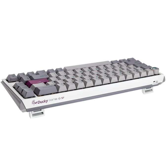 Ducky One 3 Mist Grey SF Gaming Tastatur, RGB LED - MX-Blue (US) image number 2