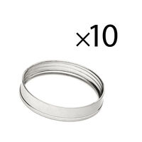 EK Water Blocks EK-Torque STC-16/10 Colour Ring - 10 Pack, Silver
