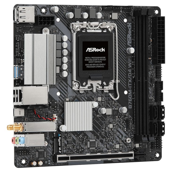 ASRock B760M-ITX/D4 WiFi, Intel B760 Motherboard - Socket 1700, DDR4 image number 1