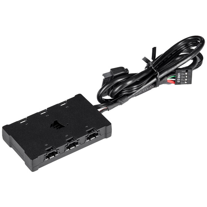Corsair AF Elite Series RGB PWM L&uuml;fter 2er Pack inkl. RGB-Controller - 140mm, schwarz image number 5