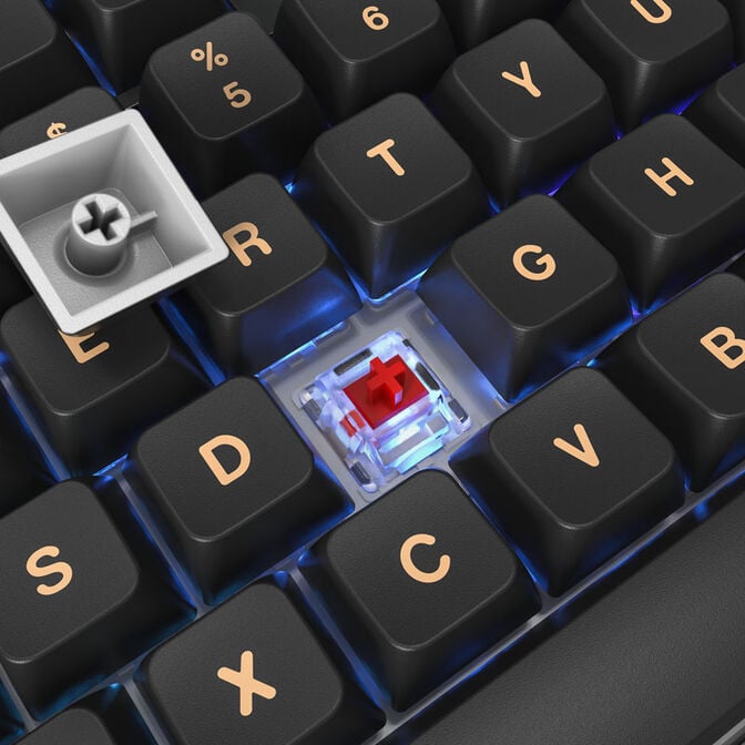 Montech MKey TKL Darkness Gaming Tastatur - GateronG Pro 2.0 Red (US) image number 3