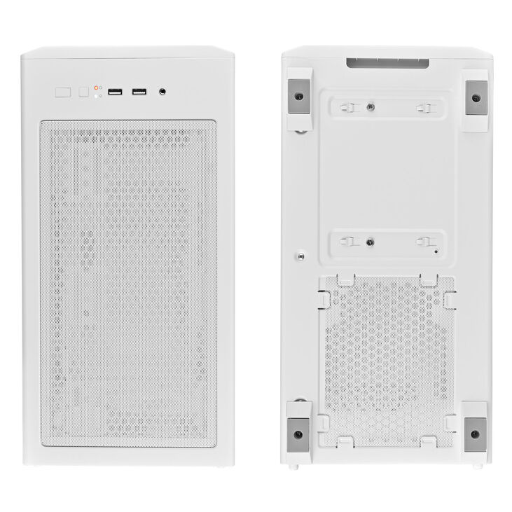 SilverStone FARA 515XR PC case, Mid Tower, ATX, RGB, Tempered Glass - white image number 4