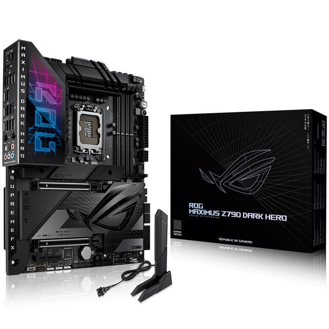 ASUS ROG Maximus Z790 Dark Hero, Intel Z790 Mainboard, Sockel 1700, DDR5 image number 0