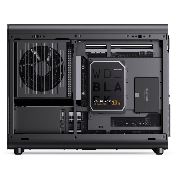 Jonsbo D33 Wood PC Case, Mini Case, mATX, Tempered Glass - Black, Wood image number 14