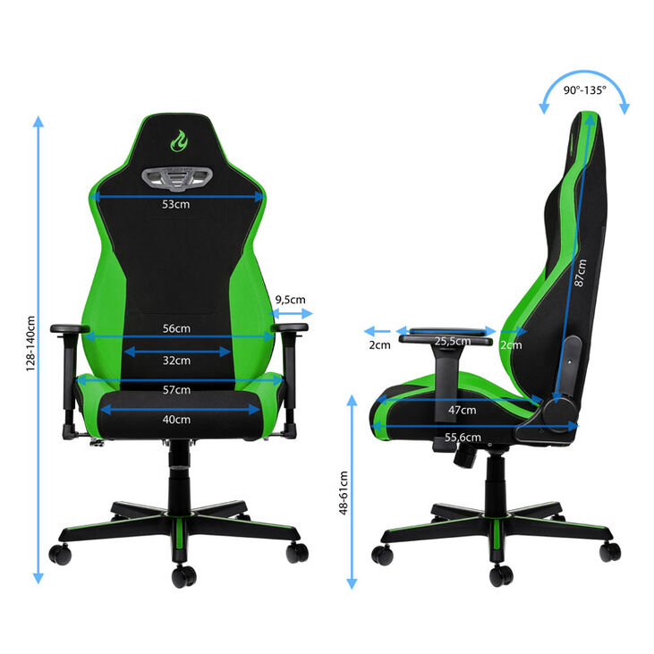 Nitro Concepts S300 Gaming Chair - Atomic Green image number 1