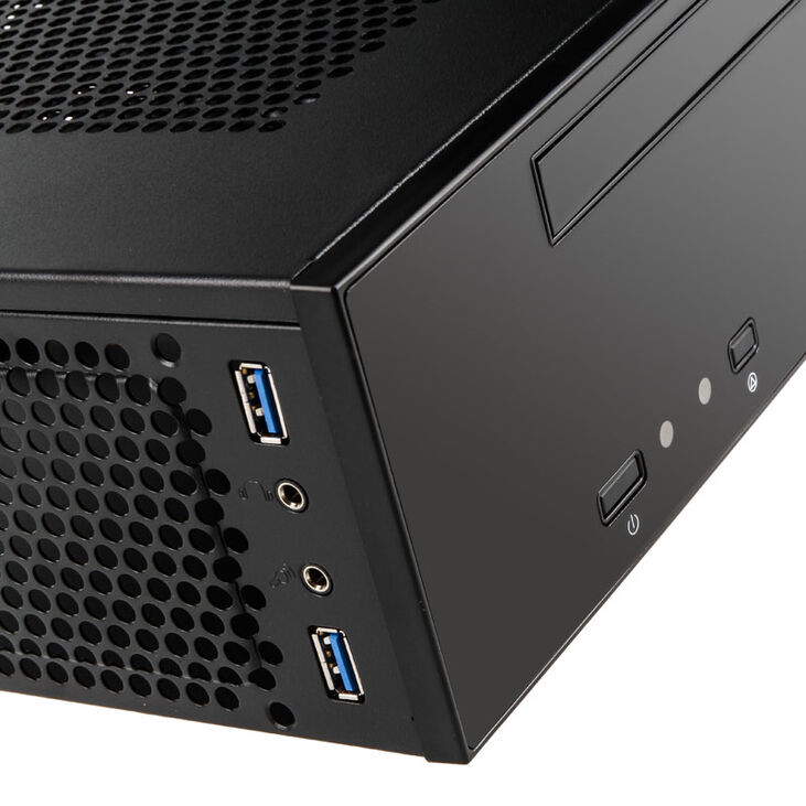 SilverStone SST-ML09B Milo HTPC Gehäuse - schwarz image number 4