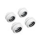 Corsair Hydro X Series XF Hardline fitting straight G1/4 to 14mm OD hard tube - 4 pack, white