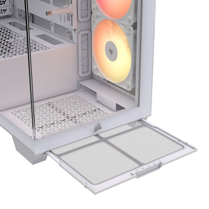 Corsair 3500X RS-R PC Case, Mid-Tower, E-ATX, RGB, Tempered Glass - white image number 16