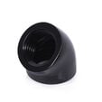 Alphacool 45 Grad G1/4 Zoll IG auf G1/4 Zoll IG, schwarz image number null
