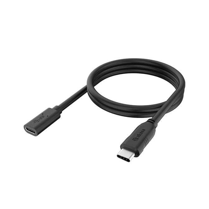 Akasa Type-C Extension Cable C(M) to C(F), 1.2 m - black image number 0