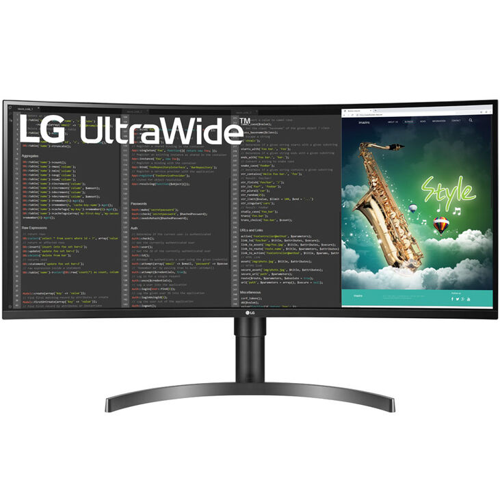 LG UltraWide 35WN75CP-B, 35 inch Curved Gaming Monitor, 100 Hz, VA, FreeSync image number 2
