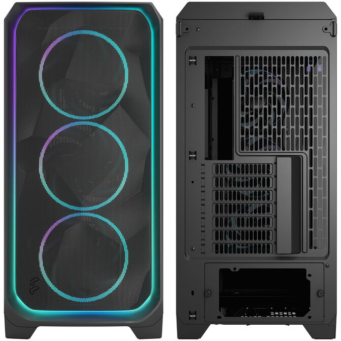 Fractal Design Meshify 3 XL Ambience Pro RGB PC Case, Full Tower, E-ATX, Tempered Glass - Black image number 11