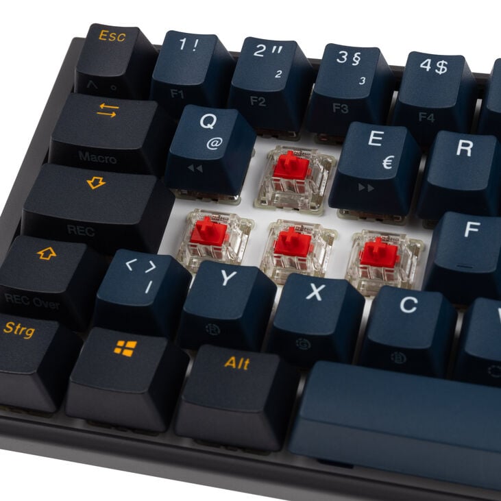 Ducky One 3 Pro Mini Nazca Line Gaming Tastatur, mechanisch, 8.000 Hz, Hot Swap, RGB - Cherry MX2A Red, ISO (DE) image number 4