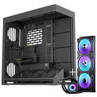 HAVN HS 420 VGPU PC Case + PHANTEKS Glacier One 420D30 X2 DRGB AiO Water Cooling - 420mm, black