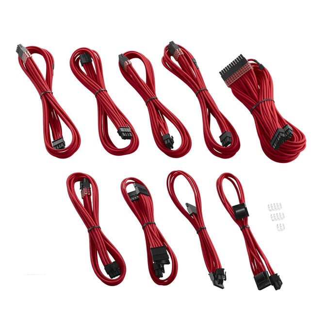 CableMod C-Series PRO ModMesh Cable Kit f&uuml;r Corsair AXi/HXi/RM (Yellow Label) - rot image number 1
