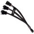 Alphacool Y-Splitter 4-Pin auf 3x 4-Pin PWM 15cm - schwarz image number null