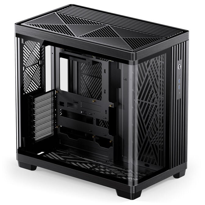 Jonsbo TK-4 Geh&auml;use, Midi-Tower, ATX, Tempered Glass - schwarz image number 3