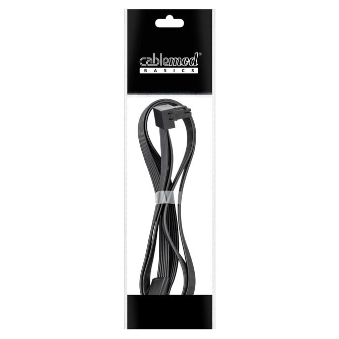 CableMod Basics Universelles 12V-2x6-Kabel, 90&deg; Anschluss, 16-Pin zu 16-Pin - schwarz, 60 cm, var. B image number 3