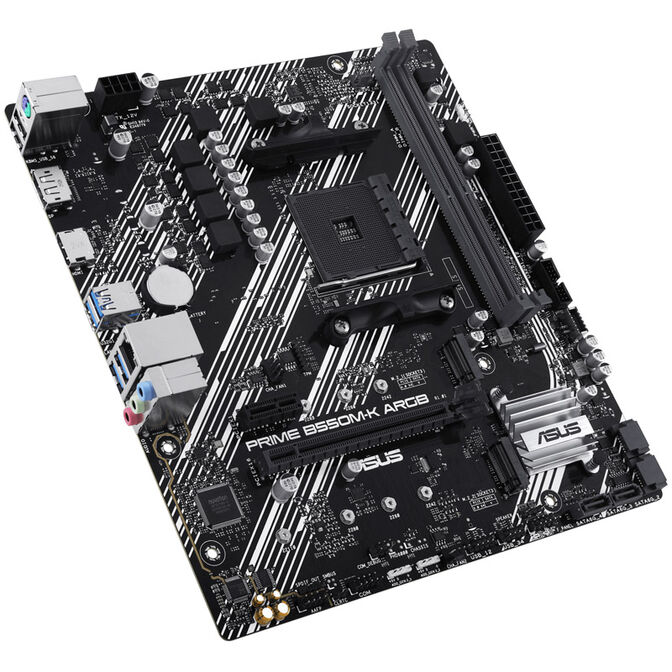 ASUS Prime B550M-K ARGB, AMD B550 Mainboard - Sockel AM4 image number 1