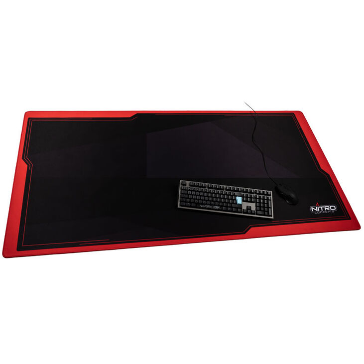 Nitro Concepts Deskmat, 1600x800mm - Black/Red image number 2