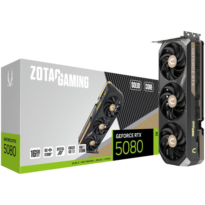 ZOTAC GAMING GeForce RTX 5080 Solid Core, 16384 MB GDDR7