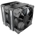 Montech NX600 CPU K&uuml;hler, Dual Tower - 2x 120mm, schwarz image number null