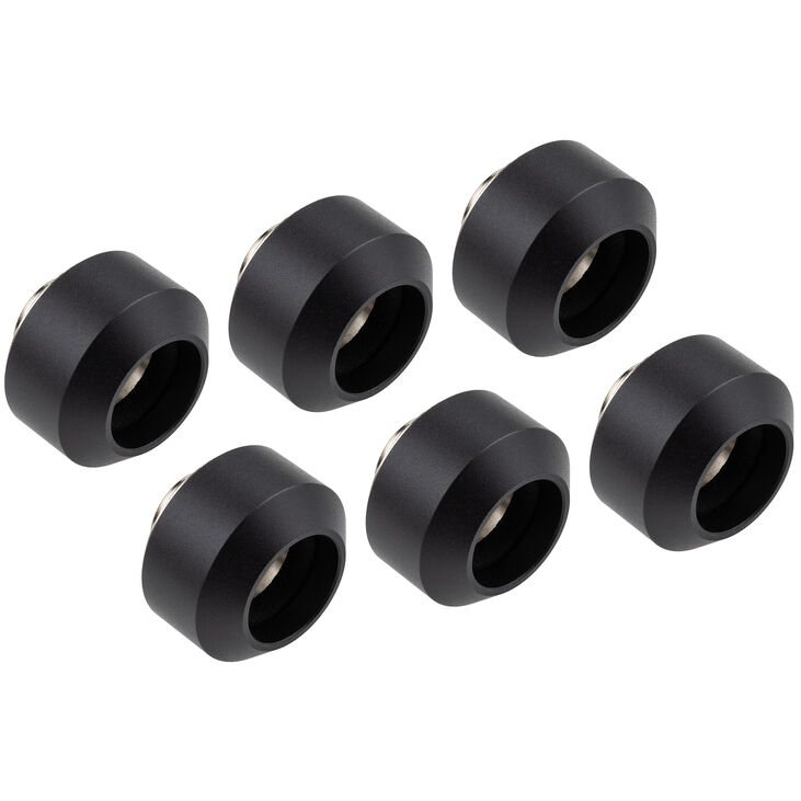 Optimus Hardtube Fittings, 14mm, 6er Pack mit Werkzeug - schwarz image number 0