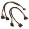 Akasa SATA Power Y Cable - 30cm, Pack of 2