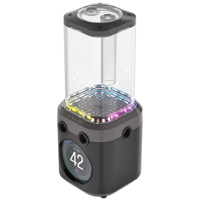 Corsair iCUE Link XD6 RGB Elite LCD Pump Reservoir Combo - black image number 0