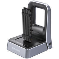 Graugear G-M2DK2-40G M.2 Docking Station, USB4, PCIe Gen4x4 NVMe Support, aktive K&uuml;hlung - schwarz