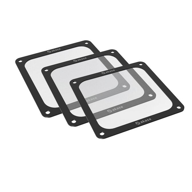 Akasa 120-mm-Staubfilter, magnetisch - 3er-Pack image number 0