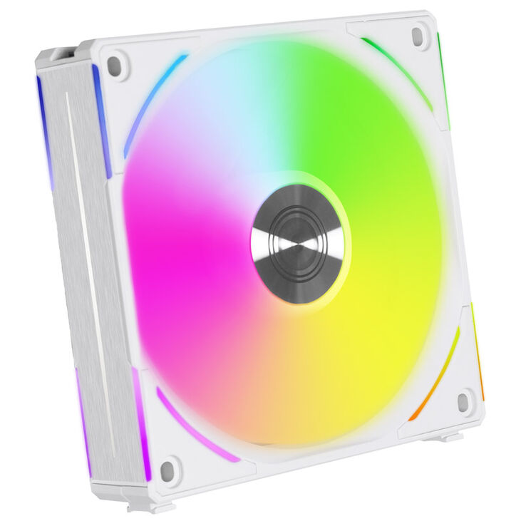 Lian Li UNI FAN AL120 V2 ARGB PWM Fan, Triple Pack with Controller - 120mm, white image number 1
