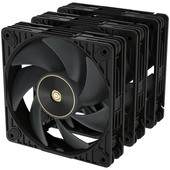 ASUS ProArt PF120 PWM Geh&auml;usel&uuml;fter, 3.000 U/min, 28 mm - 3er-Pack, schwarz image number 0