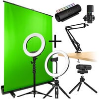 Streamplify Streaming Komplett-Bundle V2 - CAM, MIC, Light 10, Light 14, SCREEN LIFT, HUB CTRL7