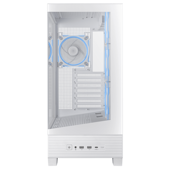 ASUS A31 Plus TG ARGB PC-Geh&auml;use, Midi-Tower, ATX, Tempered Glass - wei&szlig; image number 3
