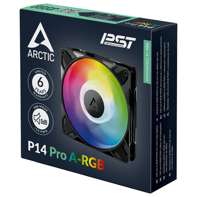 ARCTIC P14 Pro A-RGB PWM Fan - 140mm, black image number 7