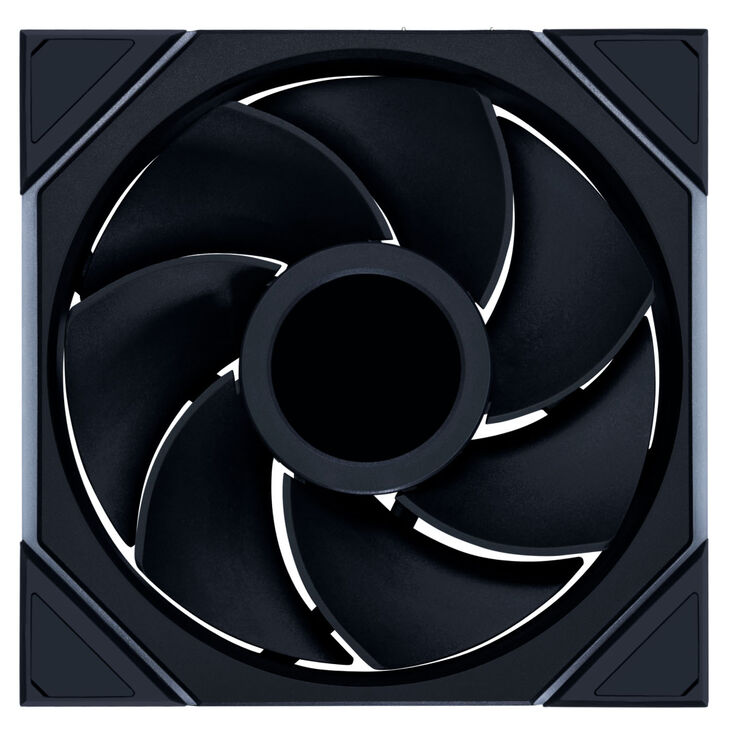 Lian Li UNI FAN TL LCD Wireless Lüfter, ARGB, PWM - Reverse Blade, 140mm, schwarz image number 2